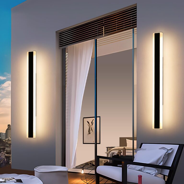 Mikeru 2pack 47.2inch Outdoor Wall Light Fixtures, 3000K Modern Outdoor Lights Exterior for House Ip65 Waterproof Rust Long LED Wall Light Fixtures Hardwire Wall Mount Exterior Lighting for Garage - Image 4
