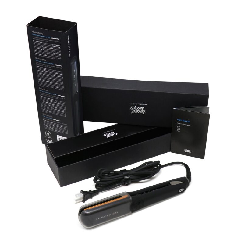 GlamPalm GlamPalm Flat Iron, 1 1/4" Hair Straightener with Digital LCD. Classic Ceramic Coated Plates with Adjustable Temperature Straightens & Curls for Smooth and Silky Hairstyle. Heats Up - Image 3