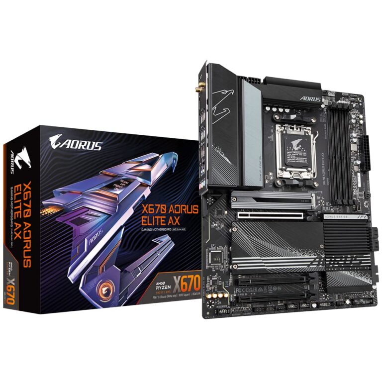 Gigabyte AORUS Elite AX AMD X670 Socket AM5 ATX DDR5 Motherboard