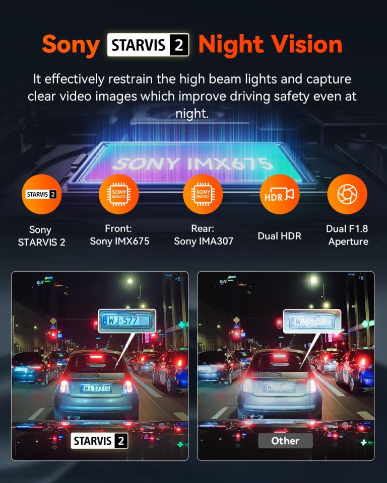 【Bundle: Vantrue S1 PRO Dual Dash Cam + Vantrue Hardwire Kit】 Vantrue S1 Pro 2.7K Front and Rear 5G Wi-Fi Dash Cam, 1944P Dual Hidden Dash Camera for Cars, STARVIS 2, Voice Control - Image 8