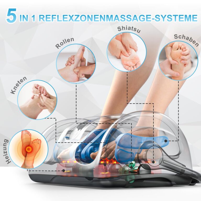 TISSCARE Shiatsu Foot Massager with Heat: FSA HSA Eligible Foot Massager for Neuropathy, Plantar Fasciitis and Pain Relief-Massage Feet/Leg/Calf/Ankle at Home/Office, Christmas Gifts for Women and Men - Image 6