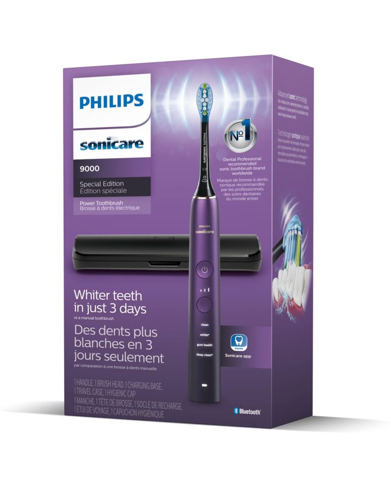 PHILIPS Sonicare 9000 Special Edition Rechargeable Toothbrush, Black/Purple, HX9911/91 - Image 2