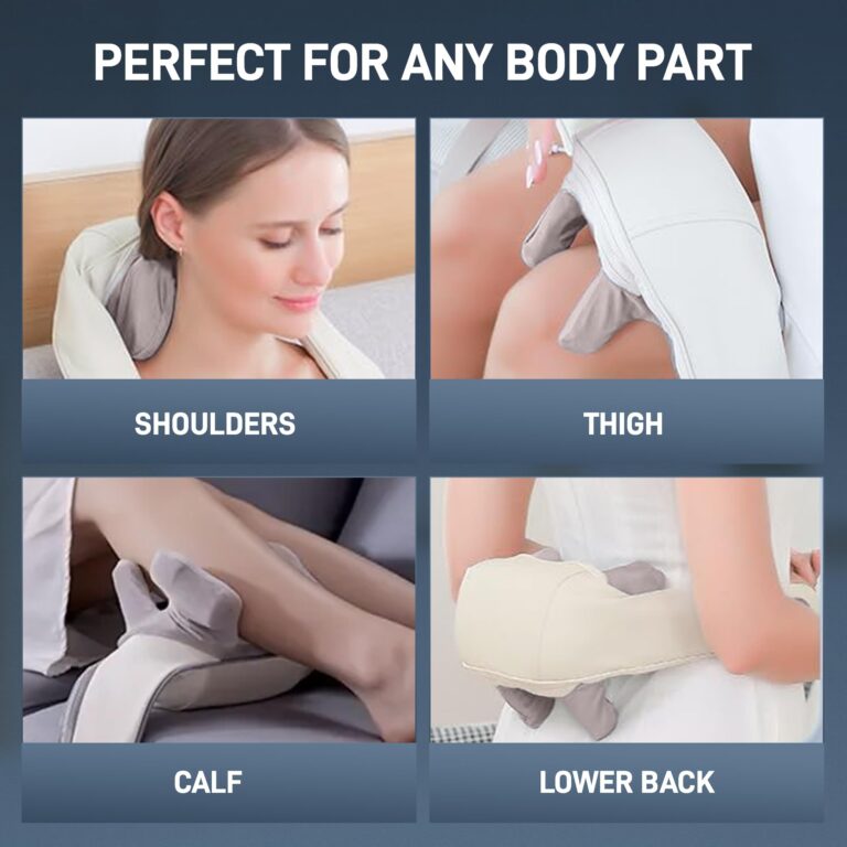 BackPlus Platinum Cordless Neck Massager – Deep Tissue Shiatsu Massage with Heat – Deep Kneading Stress Relief for Back Pain - Image 3