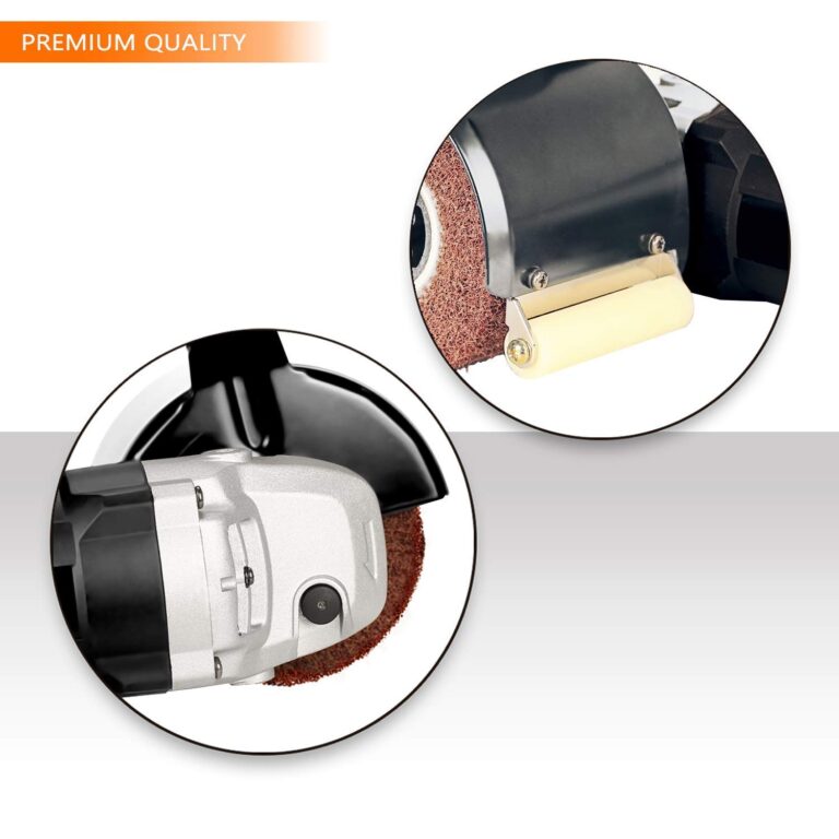 Burnishing Polishing Machine, ZFE 1200W 110V Burnishing Polishing Machine Polisher/Sander Set with 4PCS Non-woven Burnishing Wheels (80# 120# 240# 360#) for Metal and Stainless Steel Polishing - Image 7
