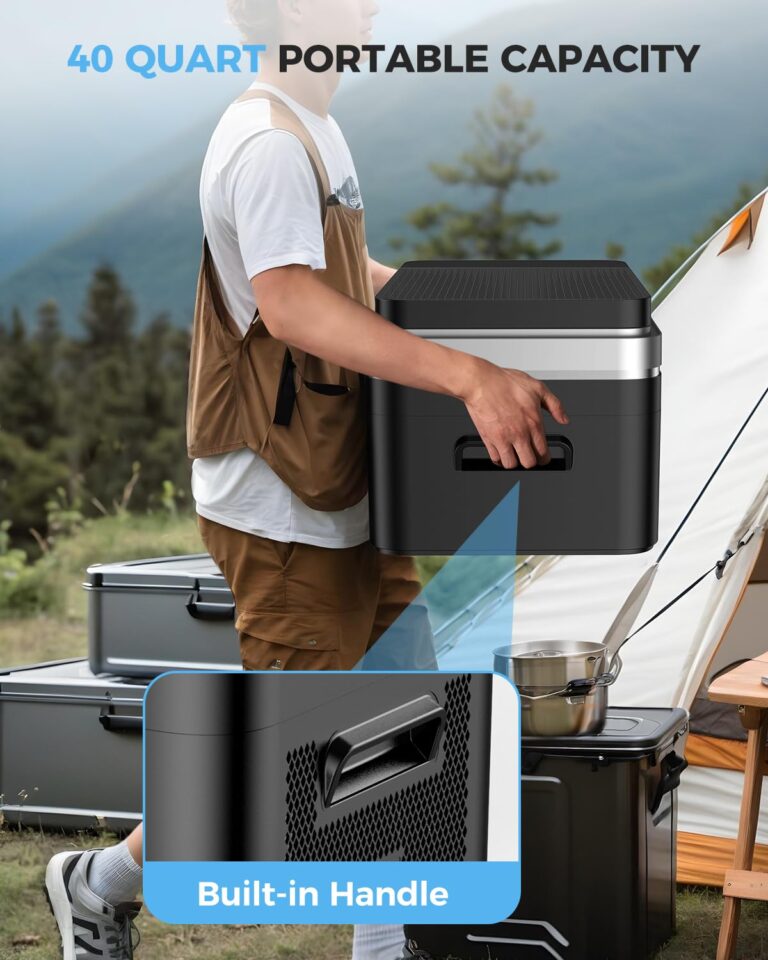 Shinylamp 12 Volt Refrigerator, 40QT(37L) Car Fridge, Portable Electric Cooler with APP Control, 12V Cooler -13℉~68℉, Portable Freezer 12/24V DC 110-240V AC for Camping, Travel, Truck, Home - Image 4