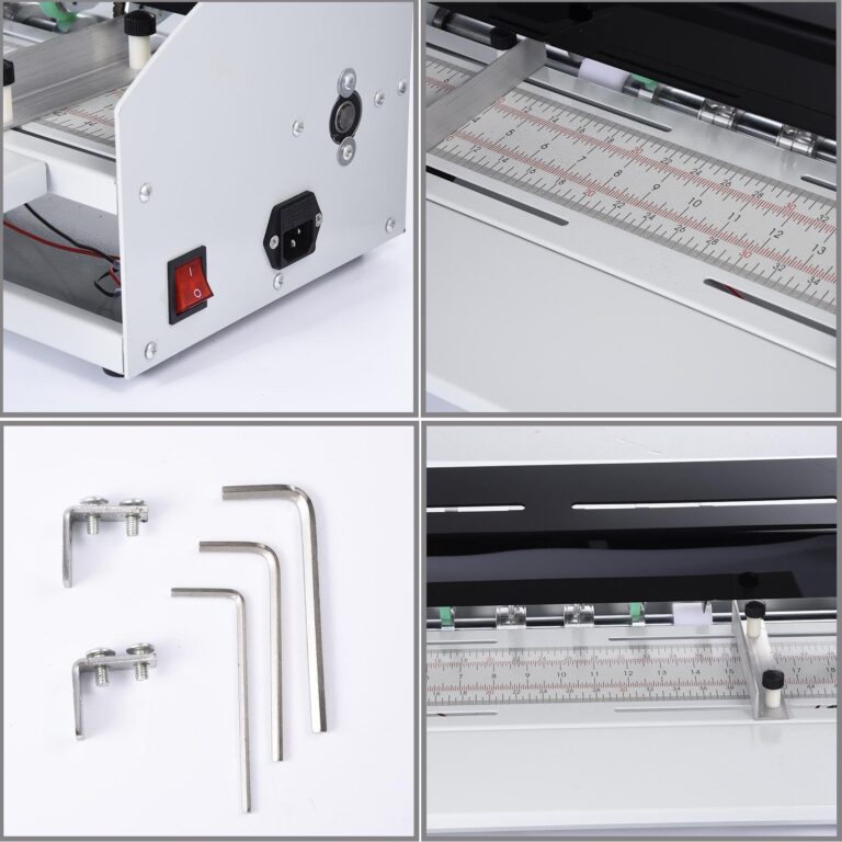 Paper Folding Machine - Multi-Function Paper Creasing Machine - Adjustable Paper Perforating Tool, Paper Slicer for Tickets, Documents, Photos, Scrapbooking - Image 4