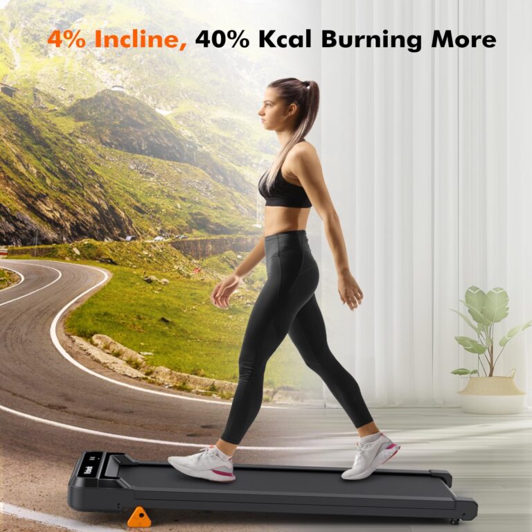 Vitalwalk Walking Pad Treadmill with Incline 3-Levels 300 lbs Capacity Portable Under Desk Treadmill for Home Office Apartment Fitness, Mini Space-Saving Compact Design, Ultra-Quiet 2025 Upgrade Black - Image 7