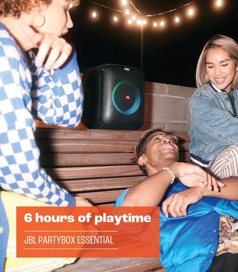 JBL Partybox Encore Essential: 100W Sound, Built-in Dynamic Light Show, and Splash Proof Design, Black - Image 3