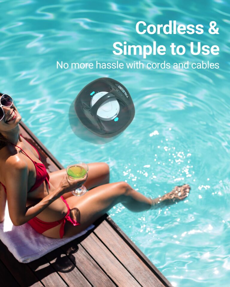 (2025 Upgraded) TALOSBO Pleco Se Cordless Pool Vacuum Cleaner Up to 130 Mins Runtime, Robotic Pool Cleaner with Fast Charge, Ideal for Flat Above Ground and Inground Pools up to 861 Sq. Ft. - Image 4