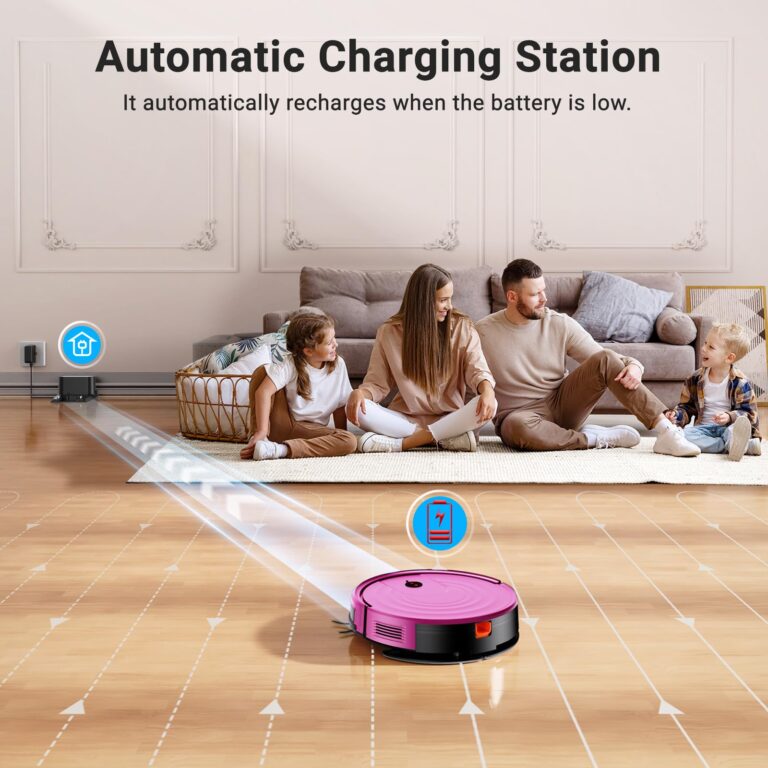 Robot Vacuum and Mop Combo 2 in 1 Mopping Robot Vacuum Cleaner with Schedule WiFi/Alexa/App Smart Self-Charging Robotic Vacuum Ultra-Slim Quiet Tangle-Free Ideal for Hard Floor Pet Hair Carpet-650mL - Image 3