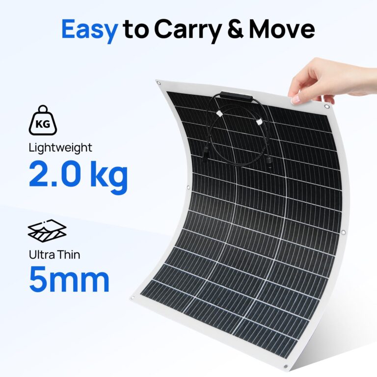 ECO-WORTHY 260Watt 12Volt Flexible Solar Panel Kit for Off Grid Home RV, Boat and Uneven Surfaces:2pcs 130W Mono Solar Panel + 30A 12V Charger Controller + Solar Cable + Tray Cable + Y Branch - Image 7