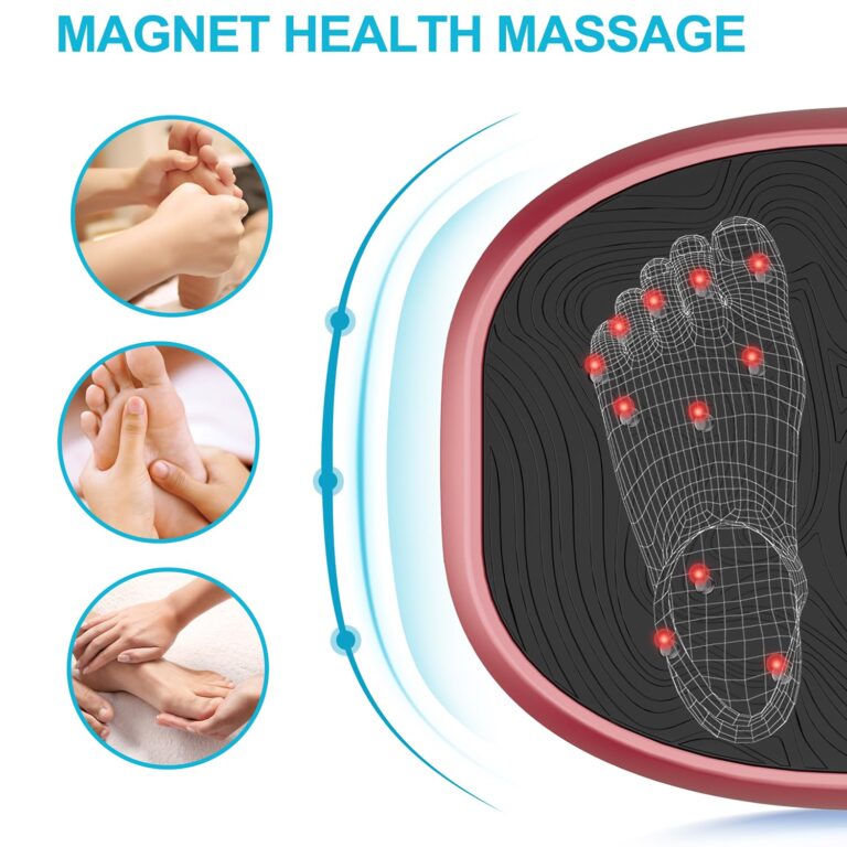 AXV Vibration Plate Exercise Machine Whole Body Workout Music Vibrate Fitness Platform Lymphatic Drainage Machine for Weight Loss Shaping Toning Wellness Home Gyms Workout - Image 5