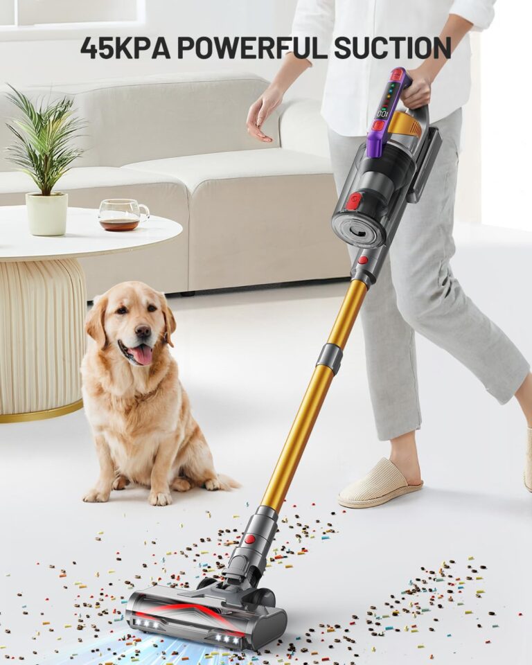 Cordless Vacuum Cleaner, 550W/45KPA Self-Standing Vacuum Cleaners for Home, Max 60Mins Anti-Tangle Stick Vacuum with Aromatherapy, Dual-Handheld Lightweight Vacuum for Pet Hair, Carpets, Hardwood - Image 7