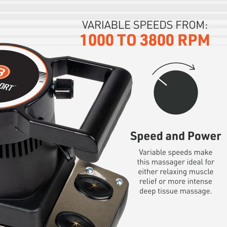 Body Sport Therapeutic Variable Speed Professional Vibrating Massager for Pain & Aching Muscle Relief – High-Powered, Effective, Chiropractic Myofascial Release Tool & Trigger Point Therapy - Image 3