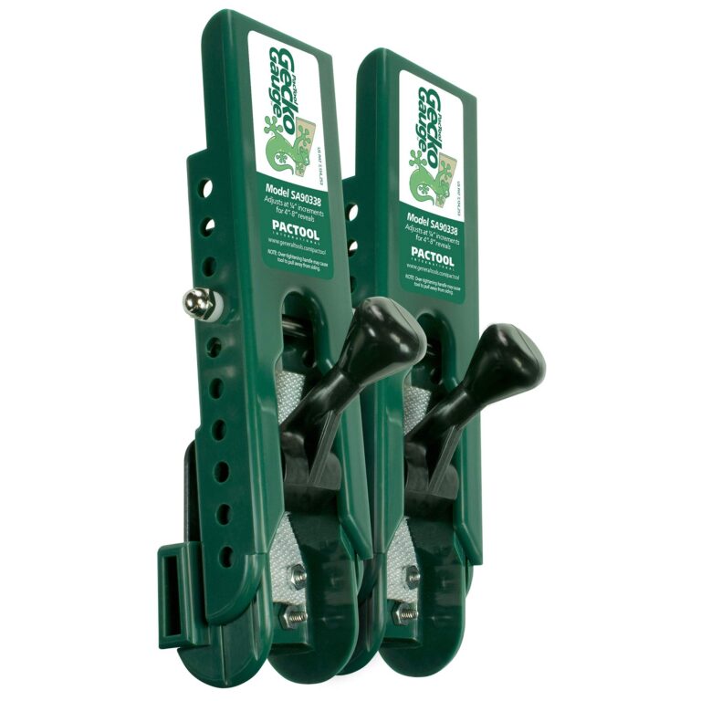PacTool SS424 Backerboard Shear + PacTool SA90338 Gecko Gauge LP Siding Installation Tool Bundle - Image 4