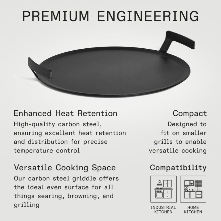 Made In Cookware - Seasoned 17" Round Carbon Steel Griddle - (Like Cast Iron, but Better) - Professional Cookware - Crafted in Sweden - Induction Compatible - Image 6