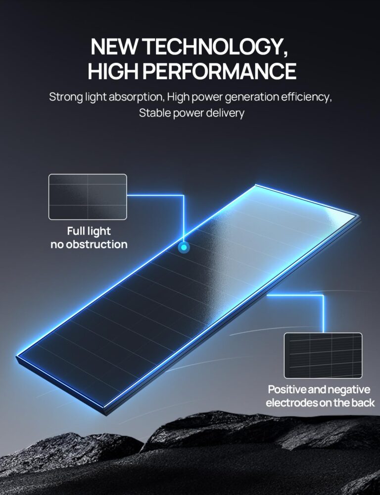 ECO-WORTHY 200 Watt Solar Panel,25.2% High-Efficiency Solar Cell,Without Metal line on The Front Max Output Power,IP68 Rate,for Home Roof Camp RV Boat，1pc(1 Pack) - Image 9