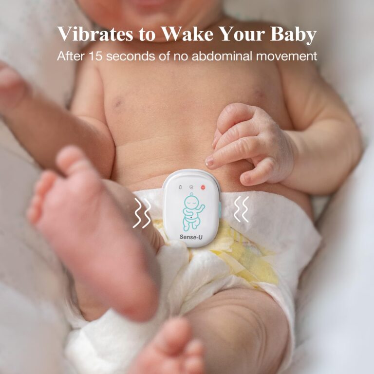 Sense-U Smart Baby Monitor Pro(Long Range) with Arousal Vibration, Audible & App Alerts Anywhere: Tracks Abdominal Movement, Rollover, Sleeping Position, Feeling Temperature, Wearable Sleep Monitor - Image 7