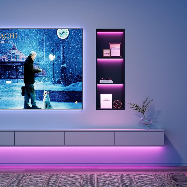 Neohomee 3-Tiers 12x36Inch Wall Niche with RGB LED Light Strips, Matte Black Shower Niche Cabinet, Stainless Steel Bathroom Shelf, NO Tile Needed Recessed Niche Storage Organizer, 80846301 - Image 4