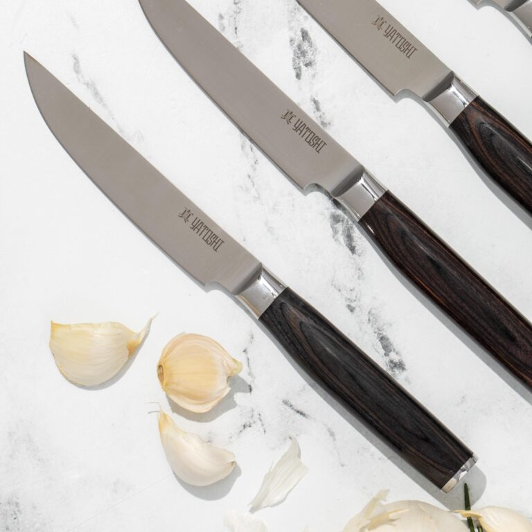 Yatoshi 15 Piece Knife Block Set - Pro Kitchen Knife Set Ultra Sharp High Carbon Stainless Steel with Ergonomic Handle - Image 2