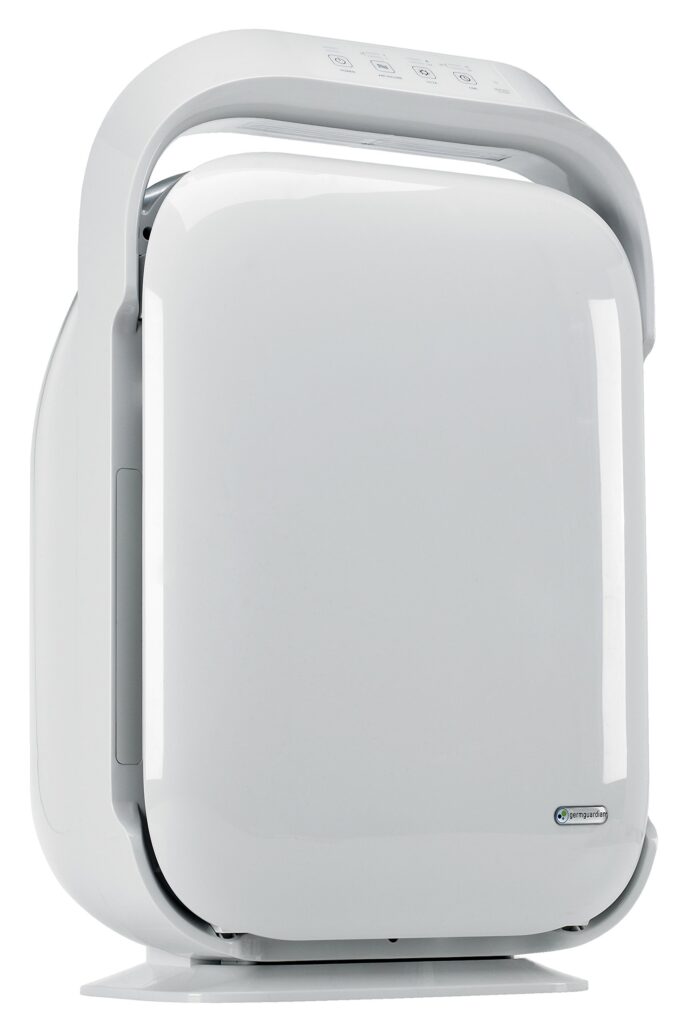 GermGuardian Hi-Performance Air Purifier with HEPA Pure Filter, Timer, Ionizer, Removes 99.97% of Pollutants, Large Rooms up to 1620 Sq. Ft., UV-C Light Helps Reduce Germs, 27”, White, AC9200WCA - Image 8