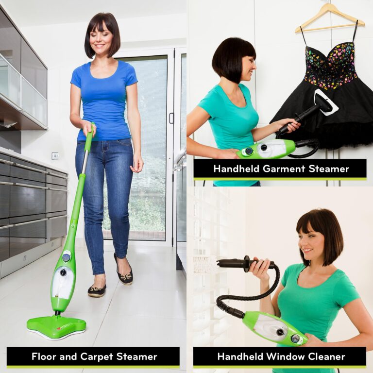 H2O MOP® X5 Steam Mop with Dualblast head and Handheld Steam Cleaner For Kitchen Tile Floors, Hardwood Floors, Grout Cleaner, Upholstery Cleaner and Carpets - Image 2