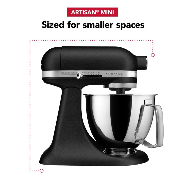 KitchenAid Artisan Mini 3.5 Quart Tilt-Head Stand Mixer - KSM3316X - Cast Iron Black - Image 2