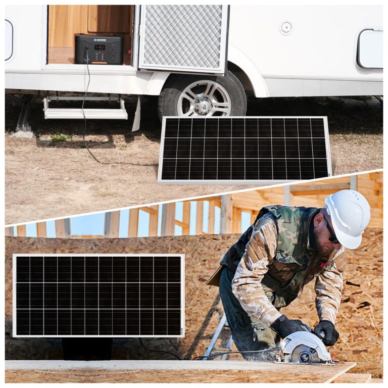 ECO-WORTHY 195 Watt Solar Panel 12 Volt Monocrystalline Solar Panel High Efficiency PV Module Power Charger for Sunsheds, Canopies, RVs, Farms and Other Off-Grid Applications - Image 2