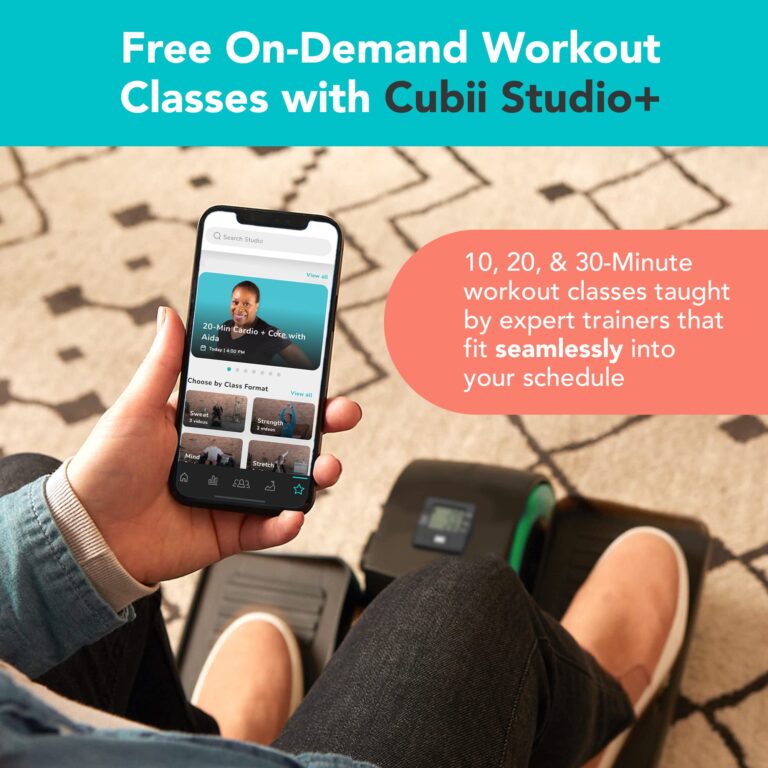 Cubii JR1, Under Desk Elliptical, Bike Pedal Exerciser, Seated Elliptical, Work from Home Fitness, Mini Elliptical Machines for Home Use, Exerciser for Seniors, Desk Exercise, Aqua… - Image 3