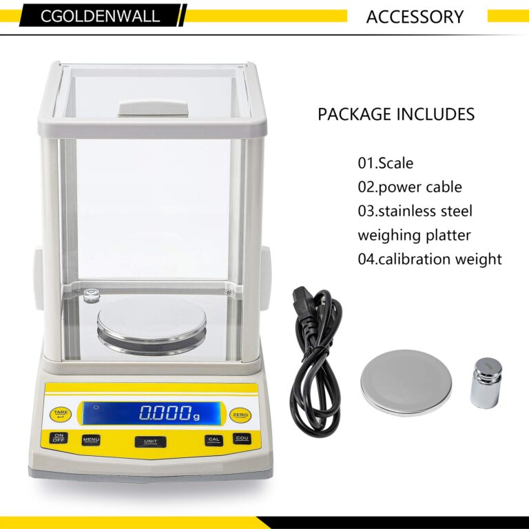 CGOLDENWALL Digital Analytical Balance High Precision Scale Digital Electronic Balance Scale for Laboratory Pharmacy 110V (300g 1mg) - Image 3