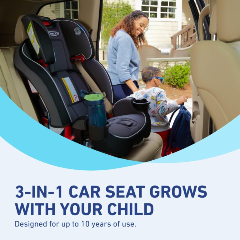 Graco Slimfit 3 in 1 Convertible Car Seat Slim & Comfy Design Saves Space in Your Back Seat, Redmond - Image 2