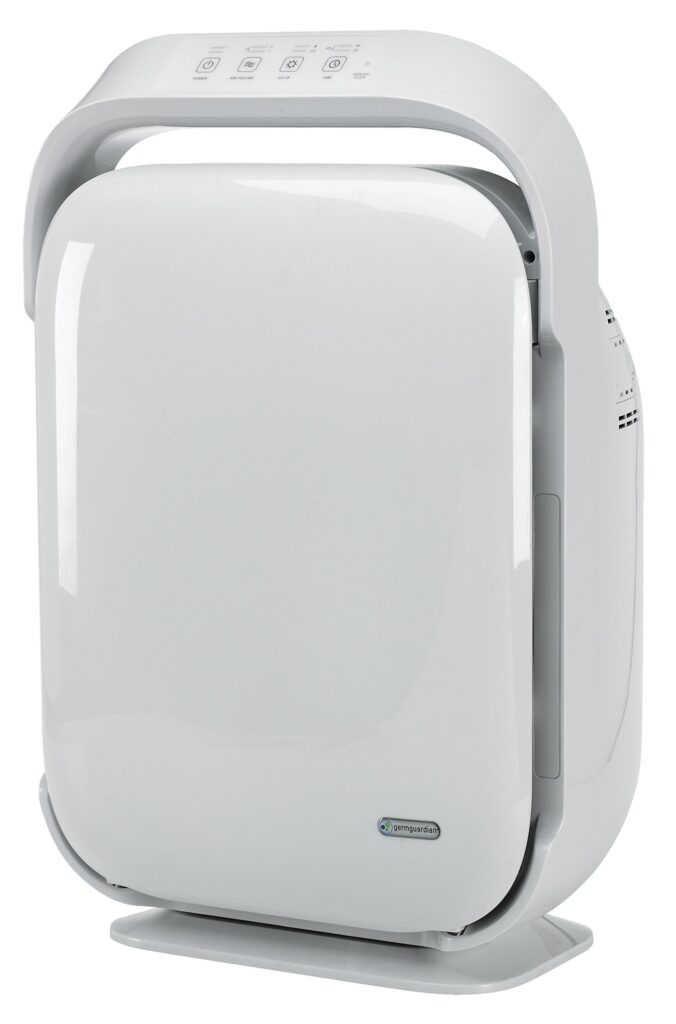 GermGuardian Hi-Performance Air Purifier with HEPA Pure Filter, Timer, Ionizer, Removes 99.97% of Pollutants, Large Rooms up to 1620 Sq. Ft., UV-C Light Helps Reduce Germs, 27”, White, AC9200WCA - Image 7