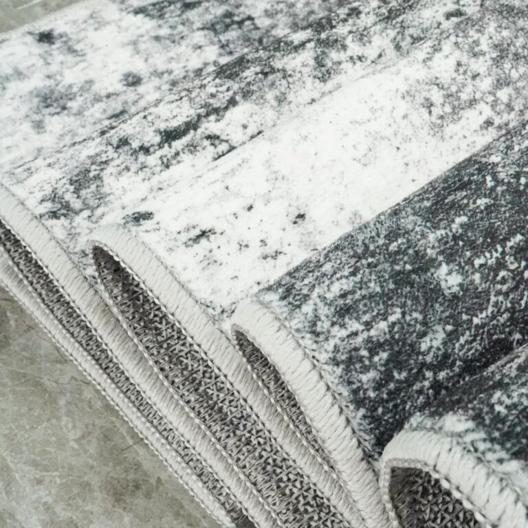 RUUGME Washable Hallway Rug 3x20 - Runner Rug Stain Resistant for Living Room Non Slip Indoor Entryway Rubber Backing Carpet Bedroom Kitchen Distressed Floor Decor Mat Machine Washable 3x20 Black A - Image 5