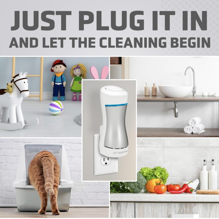 GermGuardian GG1000 Pluggable UV-C Sanitizer and Deodorizer, Kills Germs, Freshens Air and Reduces Odors from Pets, Smoke, Mold, Cooking and Laundry, 6-Pack - Image 5