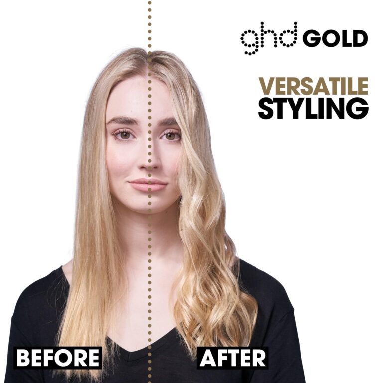 ghd Gold Styler Essentials Duo ― Gold 1" Flat Iron Hair Straightener (Black) with Bodyguard Heat Protection Hair Spray (4 fl. oz.) - Image 7