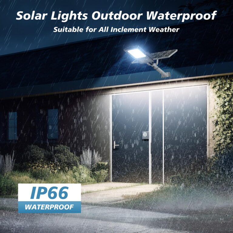 OKPRO 12000W Solar Street Lights Outdoor, 7000K Solar Parking Lot Lights Commerical Dusk to Dawn, Outdoor Street Light Heavy Duty, Wide Angle Solar Flood Lights IP66 Waterproof with Remote Control - Image 2