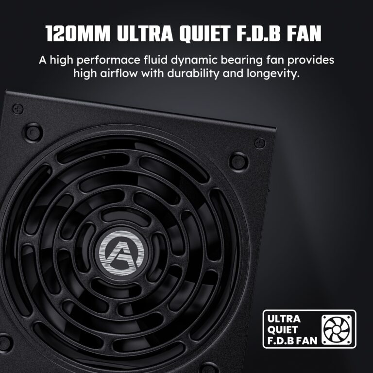ARESGAME 1300W ATX 3.0 PCIE 5.0 Power Supply, 80 Plus Gold Certified, Fully Modular, 10 Year Warranty - Image 3