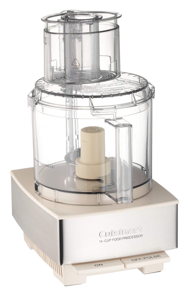 Cuisinart Food Processor 14-Cup Vegetable Chopper for Mincing, Dicing, Shredding, Puree & Kneading Dough, Cream Stainless Steel, DFP-14CRM - Image 2