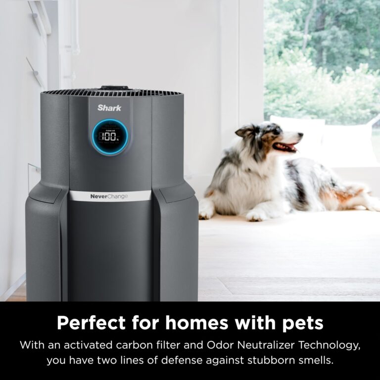 Shark Air Purifier for Home with NeverChange HEPA Air Filter, 1300 sq. ft. for Powerful Multi-Room Purification, 5-Year Filter, Filters Smoke, Captures 99.98% of Particles & Dust, HP301 - Image 7