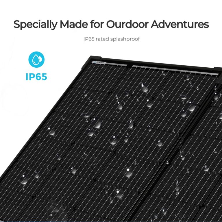 Renogy 100 Watt 12 Volt Portable Solar Panel with Waterproof 20A Charger Controller Foldable 100W Solar Suitcase with Adjustable Kickstand for Power Station, 100W Panel-20A Controller, Black - Image 5
