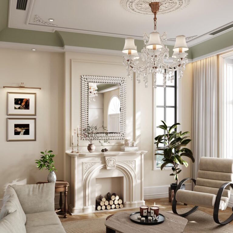 Kelly Miller 30"x40" Jeweled Bathroom Wall Mirror, Large Rectangle Mirror Decorative Mirror Luxury Vanity Mirror with Diamonds for Master Bath Half Bath Living Room Bedroom Fireplace Mantle Entryway - Image 2