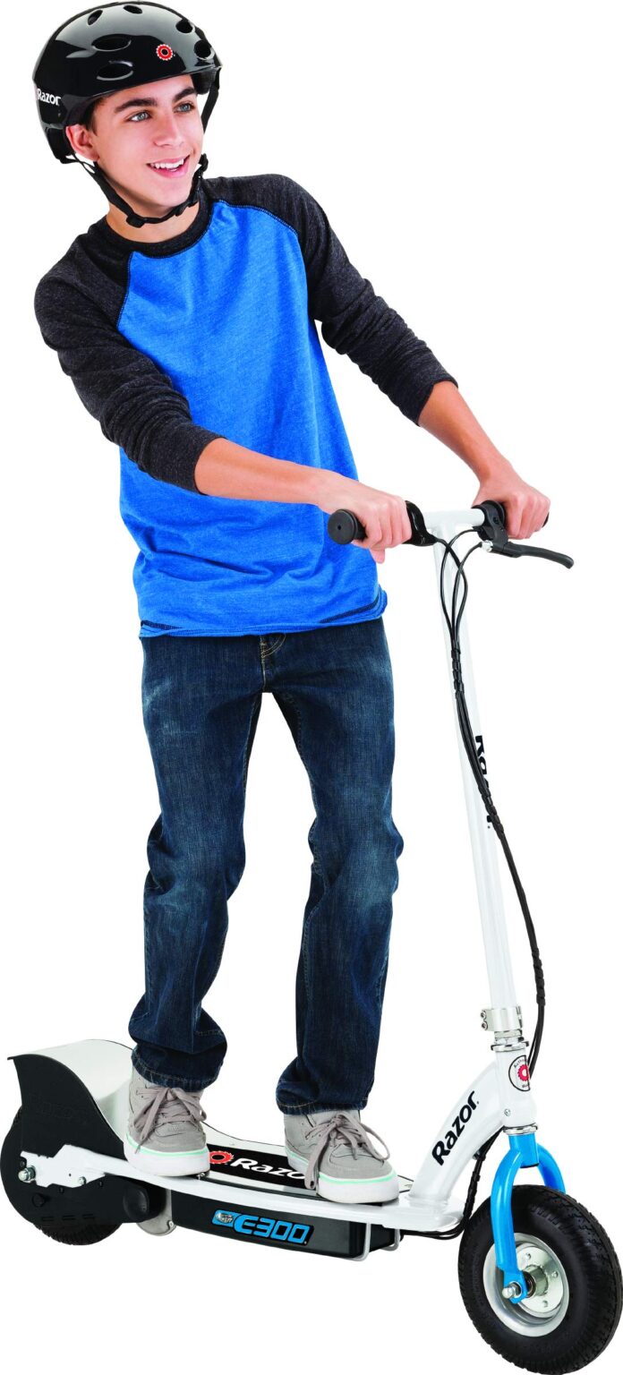 Razor E300 Electric Scooter for Kids Ages 13+ - 9" Pneumatic Tires, Up to 15 mph and 40 min of Ride Time, For Riders up to 220 lbs - Image 7