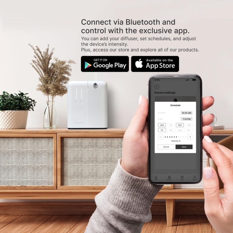 AromaPlan 2025 Waterless HVAC Scent Diffuser Whole House & Commercial Diffuser, 2 Fragrances Included-Smart, Cold-Air Waterless Scent Air- App Control, Bluetooth, AC, 2000 Sq. Ft Coverage,White - Image 7