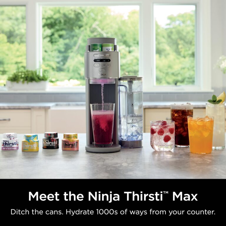 Ninja Thirsti Max Custom Hydration System, Soda Maker, Sparkling Water Maker, Custom Still & Sparkling Drinks, Compact Design, With 60L CO₂ Cylinder & Flavored Water Drops, Silver WC2002 - Image 13