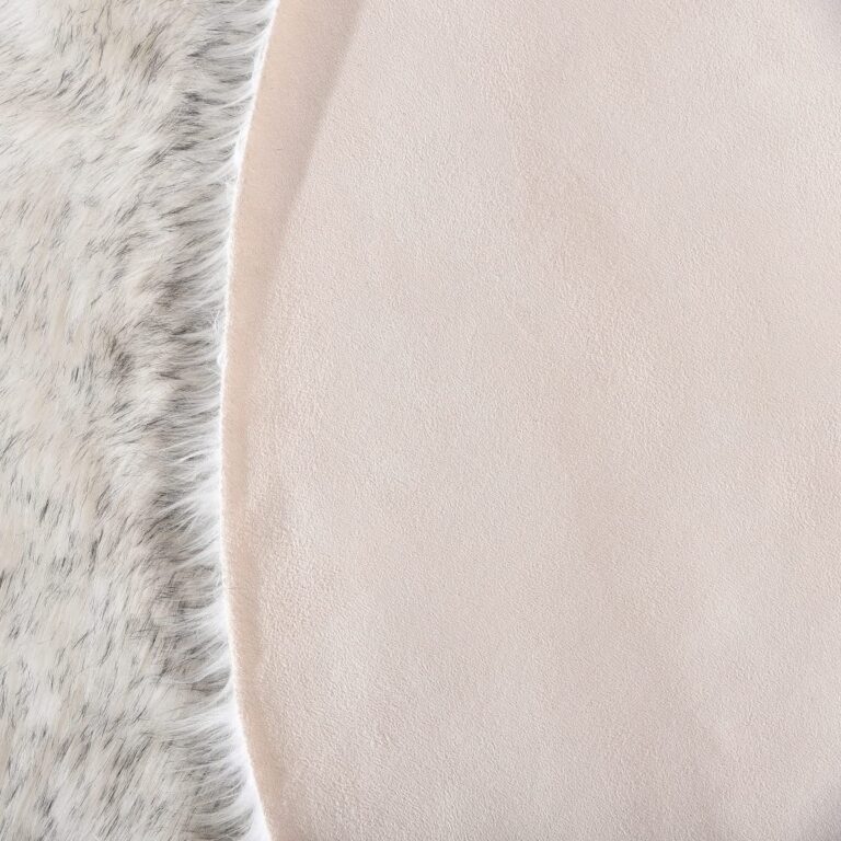 ORINOVA White and Grey Area Rugs 9x12 Living Room Large Washable Faux Fur Rugs for Bedroom Nursery Shaggy Sheepskin Fur Rectangle Rug - Image 4