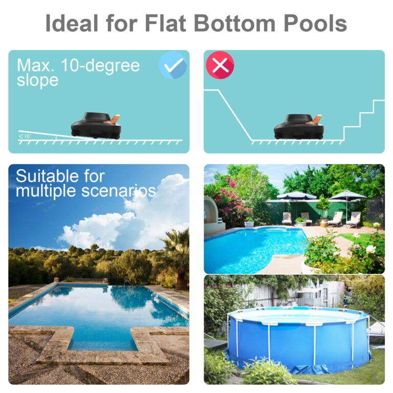 CoasTeering Cordless Robotic Pool Vacuum Cleaner, Robot Pool Vacuum for Above Ground Pools, with 120 Mins Runtime, Dual Brushless Motors, Ideal for Swimming Pools up to 1292 Sq.Ft - Image 2