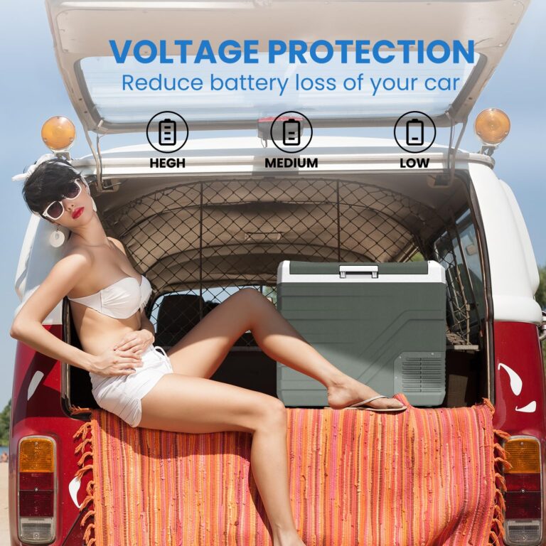 Alpicool Car Refrigerator 12 Volt Refrigerator 46 Quart Portable Freezer 12V Car Fridge Portable Fridge Freezer 12/24V DC 110~240 Volt AC for Truck RV Camper SUV Electric Cooler for Camping -4℉-68℉ - Image 5