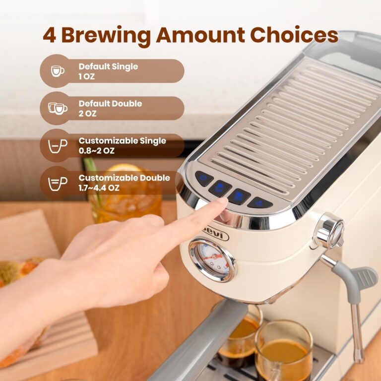 Gevi Super-Automatic Espresso Machine 20 Bar with Grinder, Professional Espresso Maker with 35 Precise Grind Settings Burr Coffee Grinders Combos, Gift for Coffee Lover - Image 7