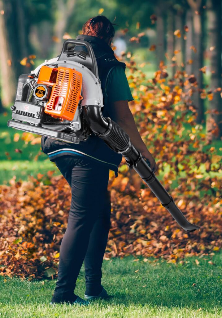HTK 63 CC Gas Backpack Leaf Blower - 2-Stroke Engine, High-Velocity 665 CFM, Ergonomic Design, Low Vibration, and Cruise Control for Effortless Yard Mastery All Year Round - Image 2