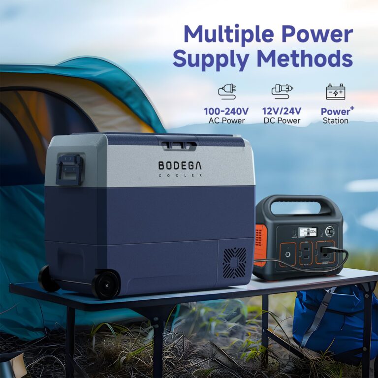 BODEGACOOLER 12 Volt Car Refrigerator,64 Quart Portable Car Freezer Fridge Bluetooth Control,(60L) -4℉-68℉ Electric Cooler 12/24V DC and 100-240V AC for Travel,Camping,RV,Boat Road Trip Tailgating - Image 7